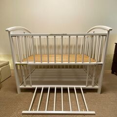 引渡し連絡中　美品です。中古ベビーベッド　引き取り限定の画像