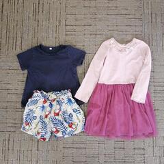 120センチ女の子服３点セット