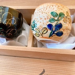 お取引先決定！【未使用品✨】九谷焼 ぐい呑　3点セット❤️九谷永泉　桐箱の画像