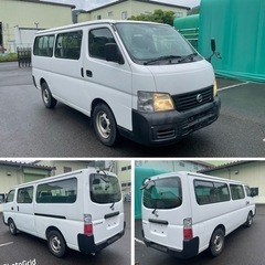機関良好！動画あり！ガソリン日産キャラバン10人乗り!ナビ付き、リアエアコン付き！走行距離144000km！#ハイエース、送迎バスの画像