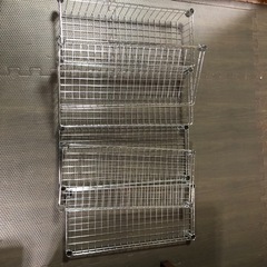 足付ダイソー銀ラック