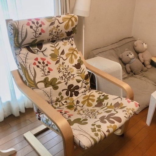 お値下げします❣️IKEAポエングシングルソファ
