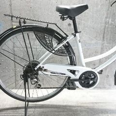 自転車中古 CLASSICAL 外装6段変速 カゴリアキャリア付き 鍵新品