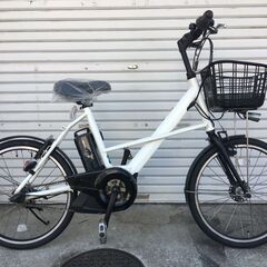 地域限定送料無料　ヤマハ　パス　シティX　新基準　20インチ　8,7AH　白　アシスタ　ビビ　神戸市　電動自転車　
