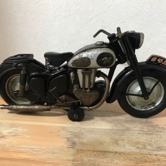 メグロ・オートバイブリキ500ccスタミナ・バンダイ希少な黒色！