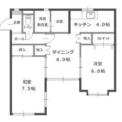 ★★家電付き２ＤＫ★高齢者・外国人・生活保護大歓迎★地下倉庫利用...