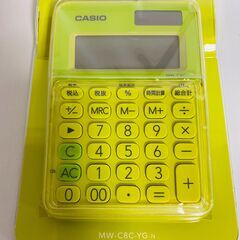 新品　カシオ　CASIO 計算機　ライムグリーン