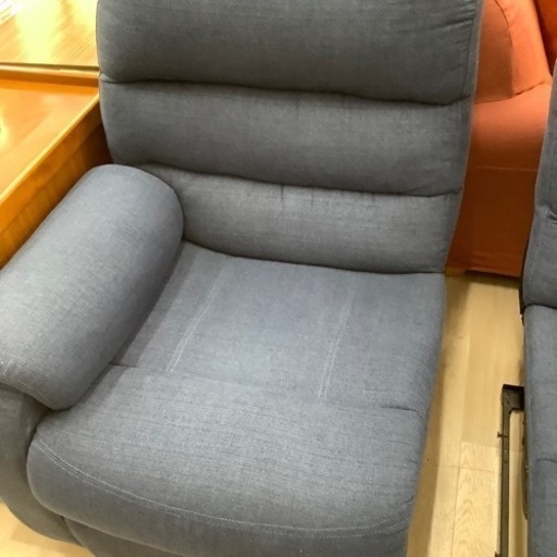 2人掛けソファー　ニトリ　布　グレー