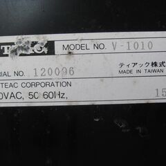 ★TEAC  ステレオ カセットデッキ  V-1010   中古の画像