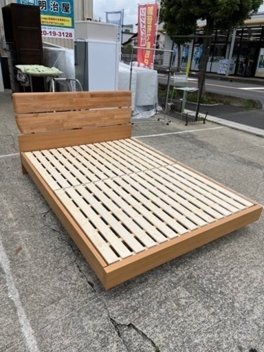 売れ筋ダブルベッド!! ニトリ マットレス付きダブルベッド Nスリープ