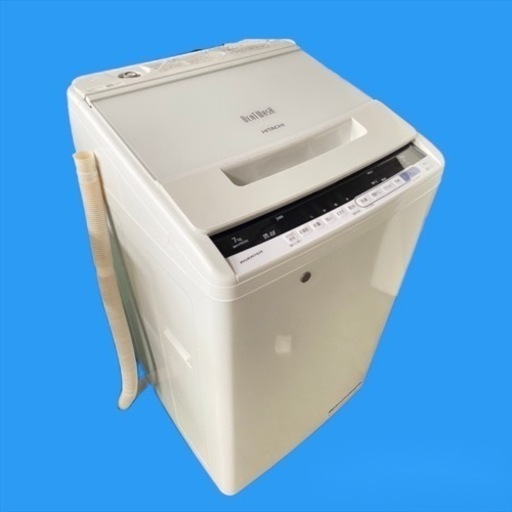 ●店頭?引きあり●HITACHI●2019年製●BW-V70CE6(W)●7kg● 送料無料●洗濯機●30日間保証付き●YJB-060