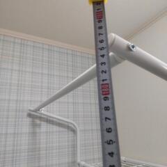 ランドリーラック　ホワイト　網棚付の画像