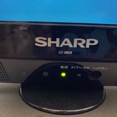 アクオス 26インチ液晶テレビ！テレビケーブル・リモコン・B-CASカード付き！の画像