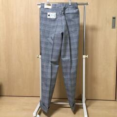 値下げ 新品タグ付 日本製 メンズ 定価6900円 長ズボン チェック 服 衣類の画像