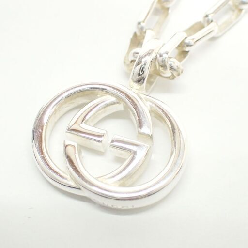 E587 グッチ GG ネックレス インターロッキング ロゴ SV925 シルバー GUCCI