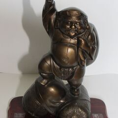 縁起物　「大黒様」　七福神置物　鋳鉄製　高さ38.5cm 2kg...