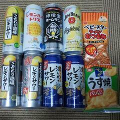 500mlチューハイとハイボール８本とおつまみ２点