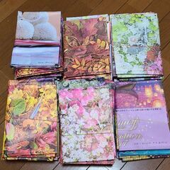 ●読売新聞 古紙回収袋 新聞袋●花デザイン 赤井勝 花人●ディズニーキャラクターアート コレクション●の画像