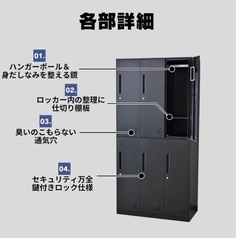 おしゃれスチールロッカー(変更)の画像