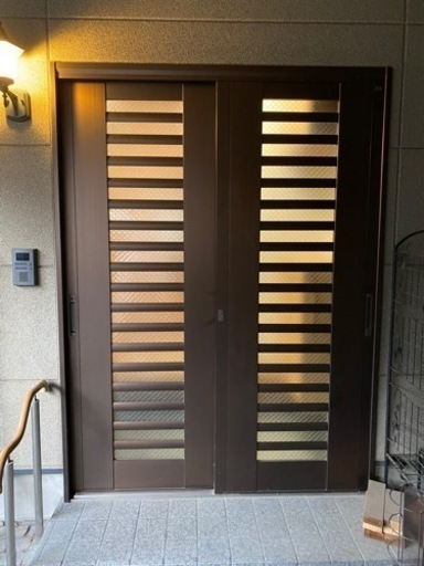 玄関サッシ　引違戸　YKK れん樹　枠無し