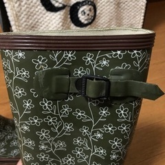 レディース　花柄　レインブーツ　長靴　ロング　Lサイズの画像
