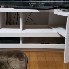 テレビボード　テレビ台　コの字　ホワイト　白の画像