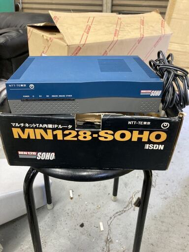 NTT ISDN MN128-SOHO モデム ルーター 取説 箱 ディスク付き 導通確認のみ