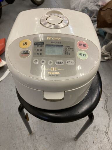 炊飯器 炊飯ジャー IH 東芝 TOSHIBA 保温釜 5.5合 RCK-10BF 動作確認済み 釜綺麗
