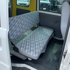 分割OK  自社ローンあり　ハイゼットカーゴ　箱バン　4ナンバー　5MT  平成13年式　走行20万キロ　車検なし　エアコンOK ナンバー付の画像