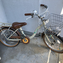 子供用自転車　補助輪付き　18インチ