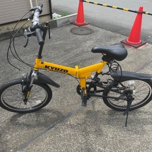 【未使用】折りたたみ自転車 20インチ軽量 マウンテンバイク 6段変速 泥除け装備 MTB ATB KZ-100 定価25900円