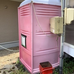 洋式仮設トイレの画像