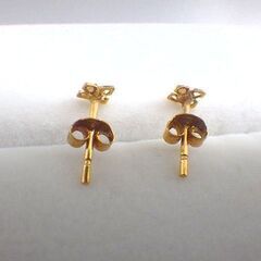 Ｋ１８ フラワーモチーフ ピアス　[3202]の画像