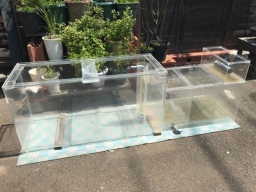アクリル水槽、オーバーフロー水槽、120オーバーフロー水槽セット、海水魚水槽