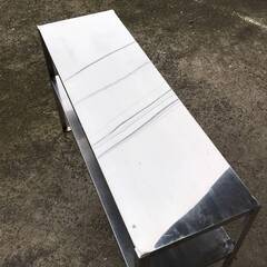 🔷🔶🔷ba11/31 業務用 上棚 ① 1100×350×658mm ステンレス 上置き台 オーバーシェルフ 厨房機器 卓上棚 棚 収納 店舗用品 下膳棚 上置き棚　🔷🔶🔷の画像