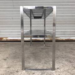 🔷🔶🔷ba11/31 業務用 上棚 ① 1100×350×658mm ステンレス 上置き台 オーバーシェルフ 厨房機器 卓上棚 棚 収納 店舗用品 下膳棚 上置き棚　🔷🔶🔷の画像