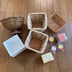 【引渡し済】花かごセット+花ソープおまけ付き