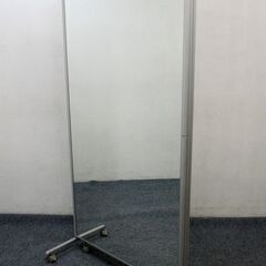 キャスター付きパーテーション 大型ミラー 幅90×3列 折り畳み 間仕切り 壁面 姿見 スタジオ 稼働式  その他家具 中古 店頭引取歓迎 R6030)
