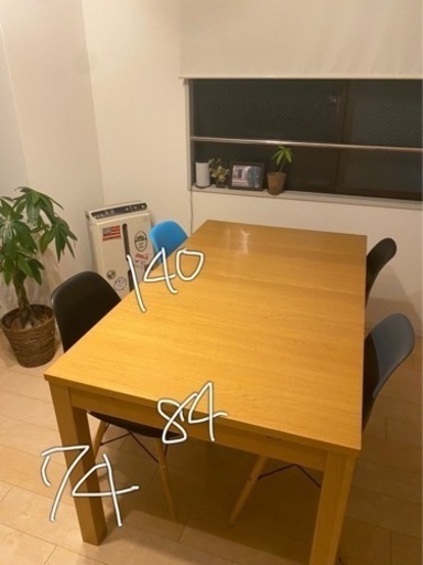 【値下げ】IKEA 伸縮式テーブルbjursta22177