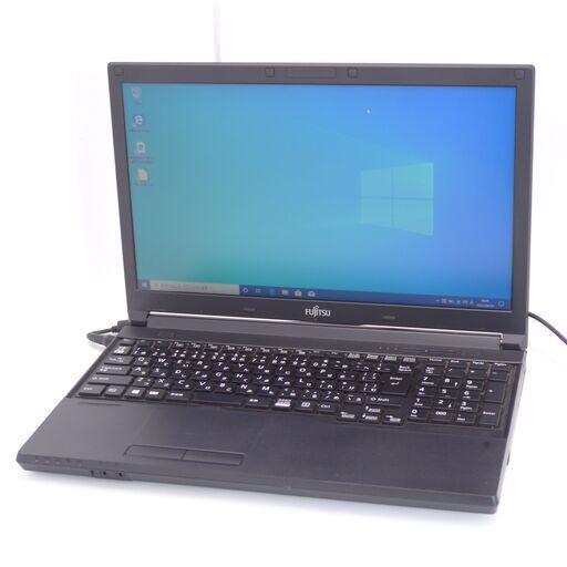 中古良品 日本製 15.6型 Wi-Fi有 ノートパソコン 富士通 A576/SW 第6世代 Celeron 4GB 500G 無線 Bluetooth Windows10 Offic
