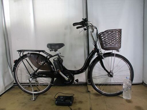 B990★整備済み　中古電動自転車　YAMAHA　PASナチュラ　ブラック　バッテリー良好★【24インチ】
