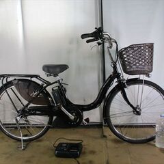 B990★整備済み　中古電動自転車　YAMAHA　PASナチュラ　ブラック　バッテリー良好★【24インチ】