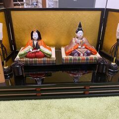 （中古・無料）ひな人形ー木目込み「賀茂雛」