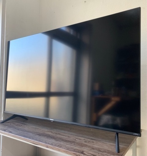 お引取り限定 21年製 美品 Hisense ハイセンス 50V型4K液晶テレビ 50E65G リモコン無し