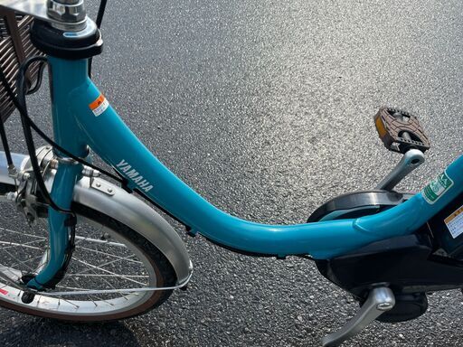 中古電動アシスト自転車 ヤマハ パスシオン 水色　小柄な女性やシニアの方にも安心の20インチ！