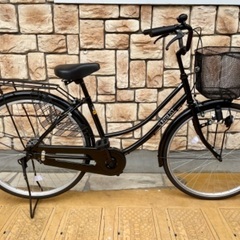 荷台・籠付き26インチ自転車(2ヶ月使用)+空気入れ(未開封)