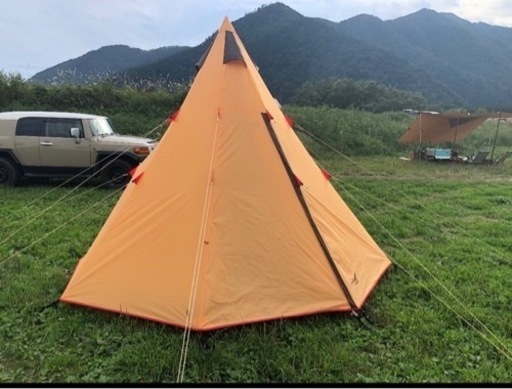 5点セット★ワンポールテント ノースイーグル ★クリーニング済み！コールマン寝袋、エアーマット、チェアセット