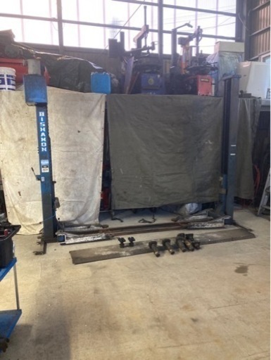 値下　ビシャモン2柱リフト　3tワイド　自動車　整備工具　ジャッキ