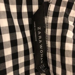 ZARA ギンガムチェックシャツの画像