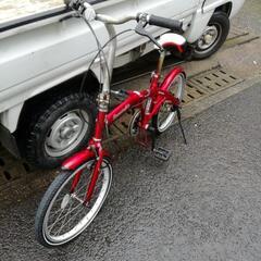 商談中折りたたみ変速機付き自転車整備済市内無料配達。
